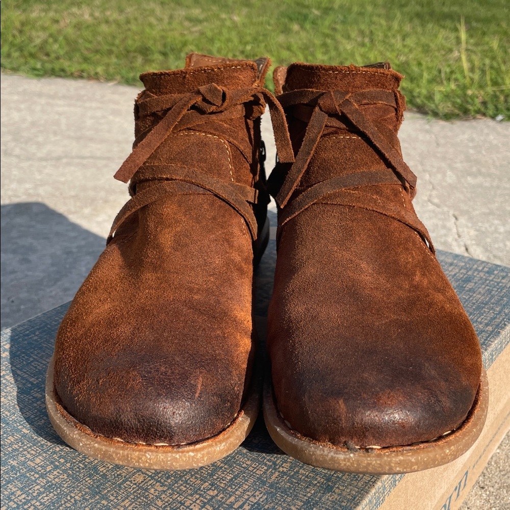Born Rustic Brown Ankle Booties - image 2
